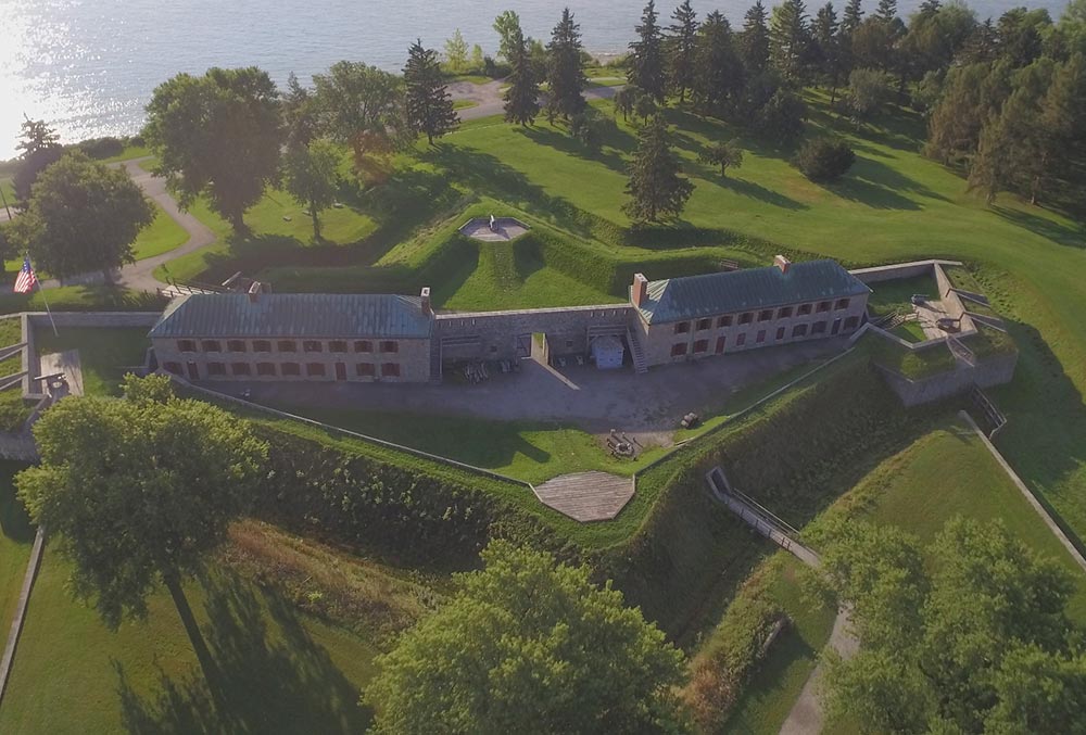Aerial view of the War of 1812 National Historic Site