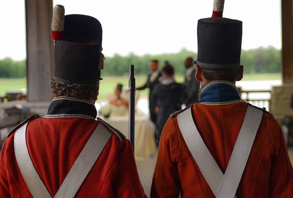 Two guards at Old Fort Erie